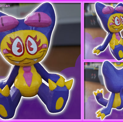 Mog Cat 3D Printed Figure